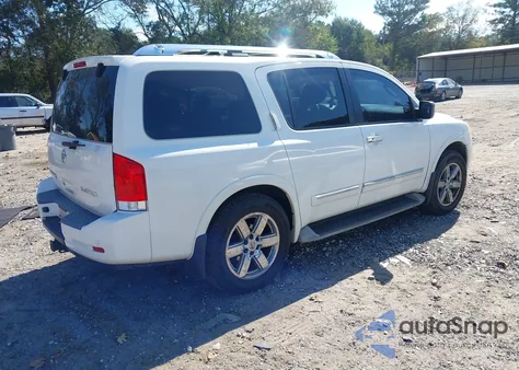 2010 Nissan Armada Platinum z USA, uszkodzony, nr VIN 5N1AA0NE8AN611934